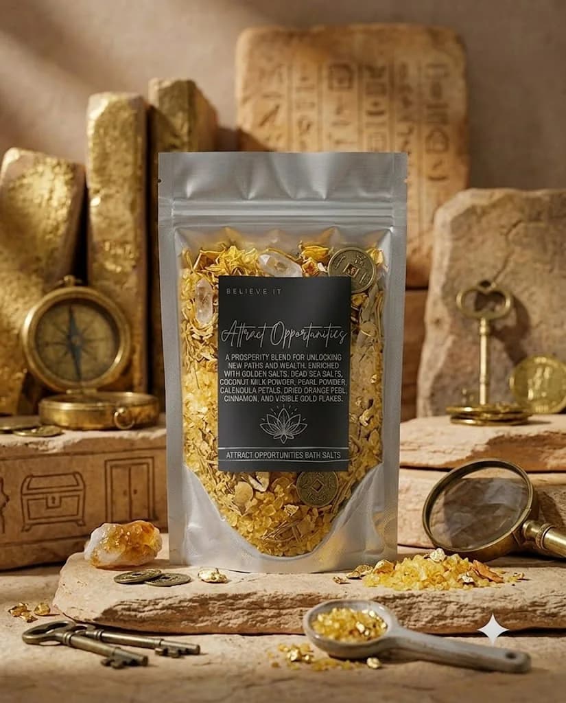 Attract opportunities Bath salt product photograph