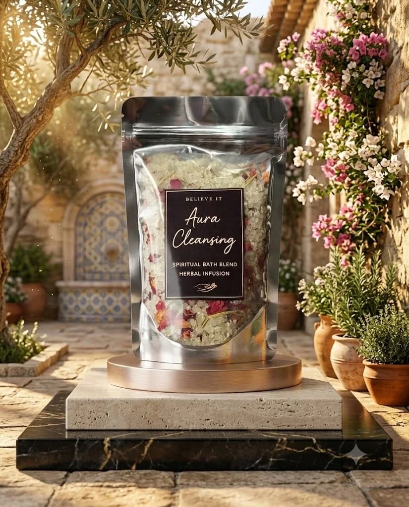 Aura cleansing Bath salt product photograph
