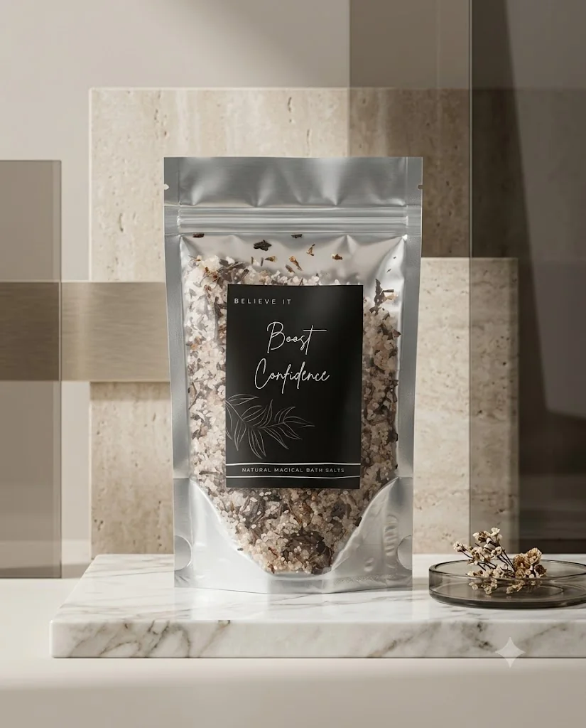 Confidence booster Bath salt product photograph