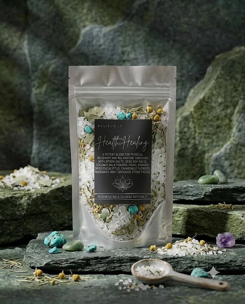 Health Healing Bath salt product photograph