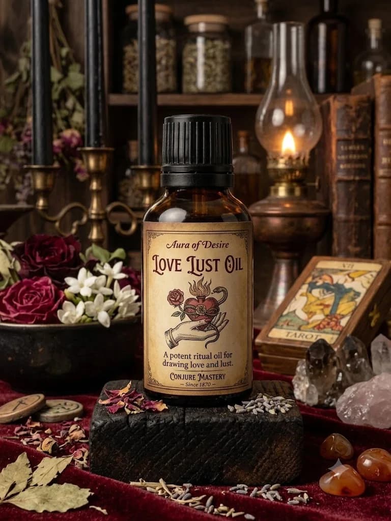Love lust oil product photograph