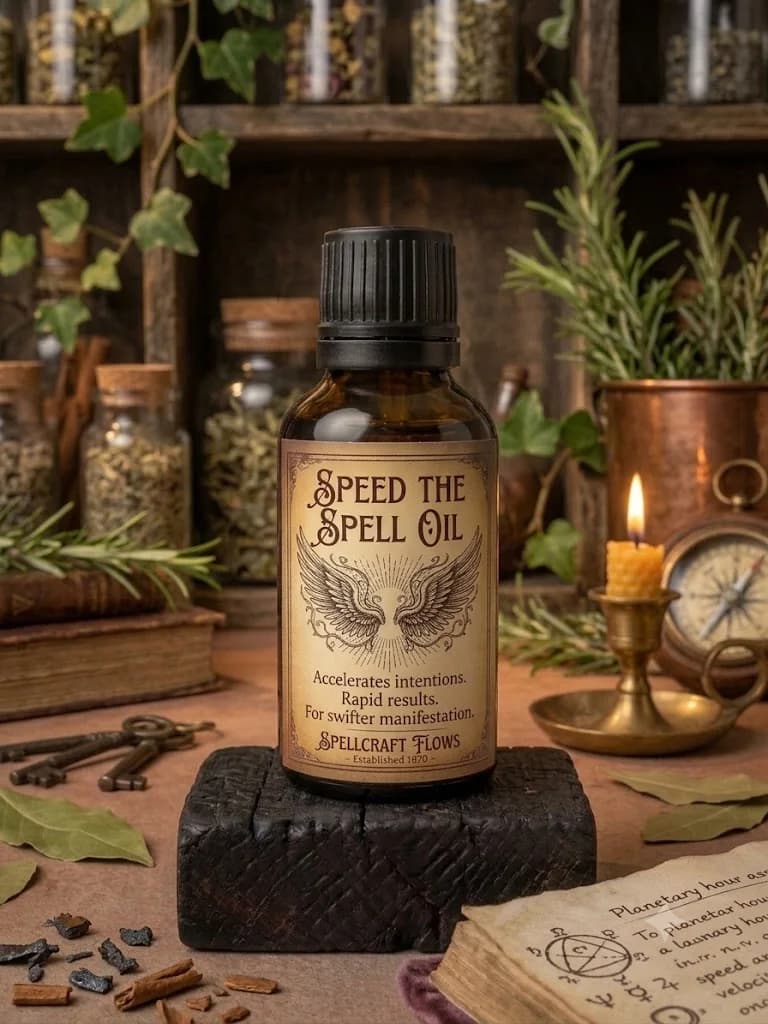 Speed the spell oil product photograph