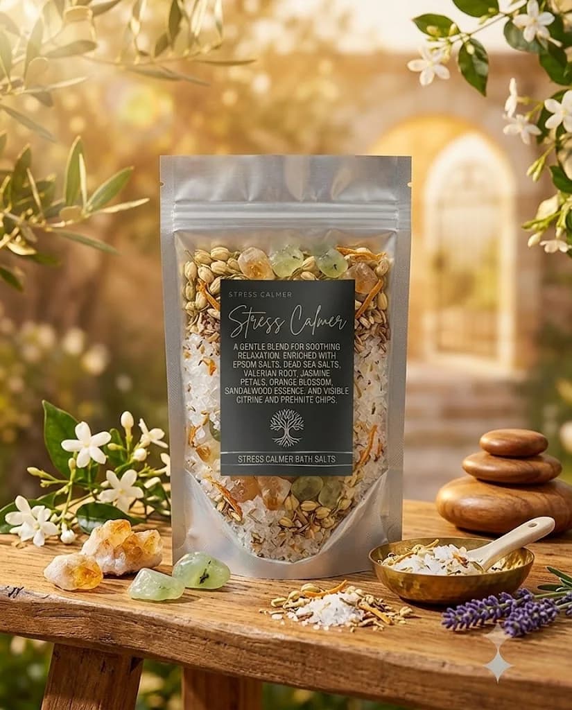 Stress calmer Bath salt product photograph