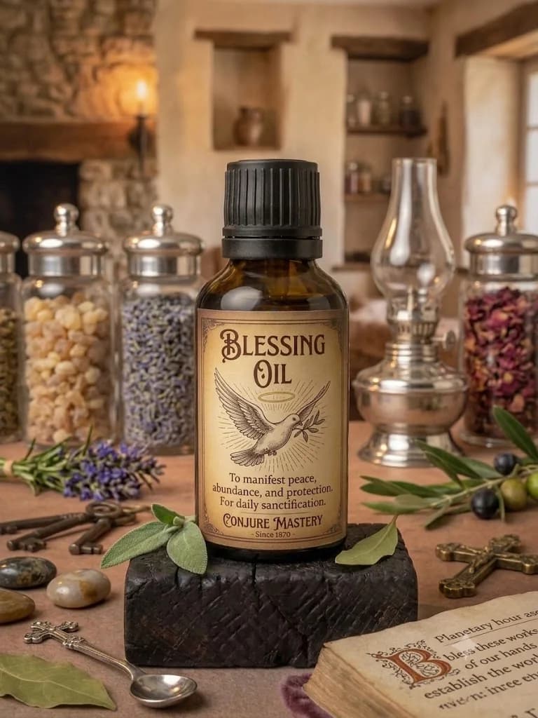 Blessing oil product photograph