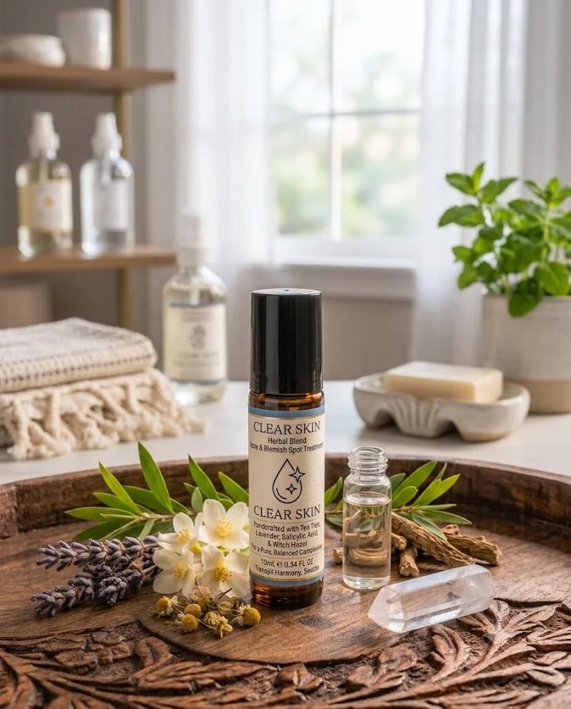 Clear skin product photograph