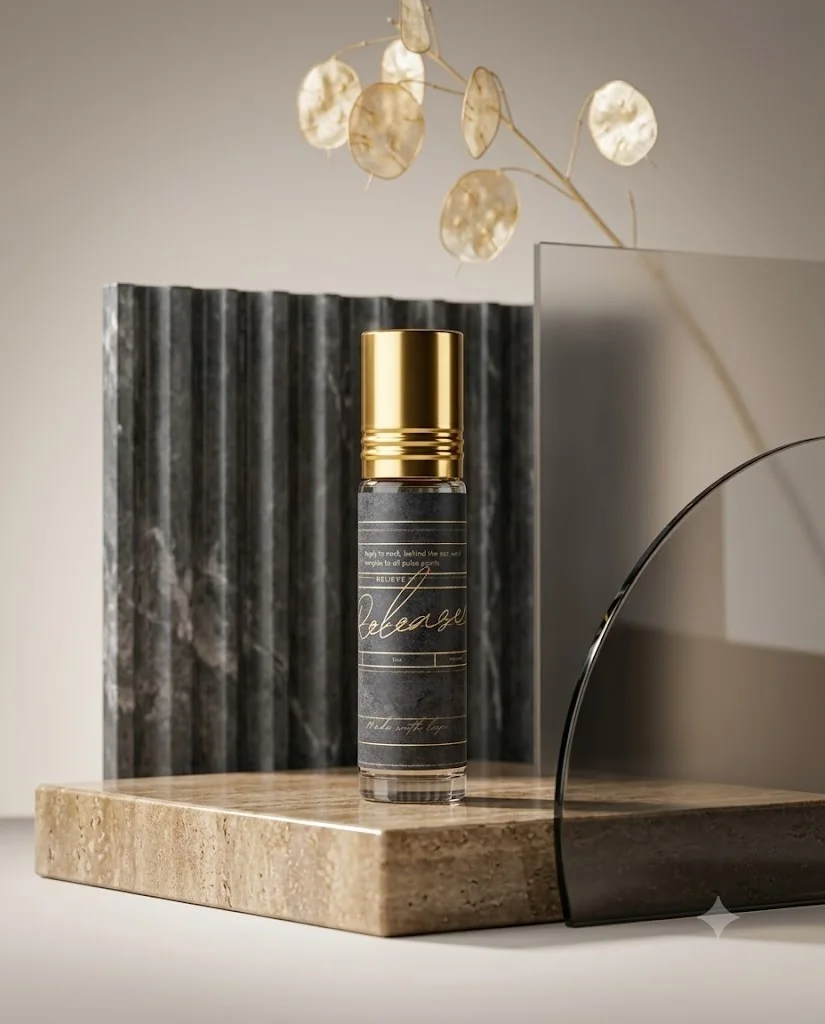 Release perfume oil product photograph