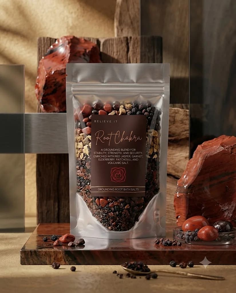 Root Chakra Bath salt product photograph