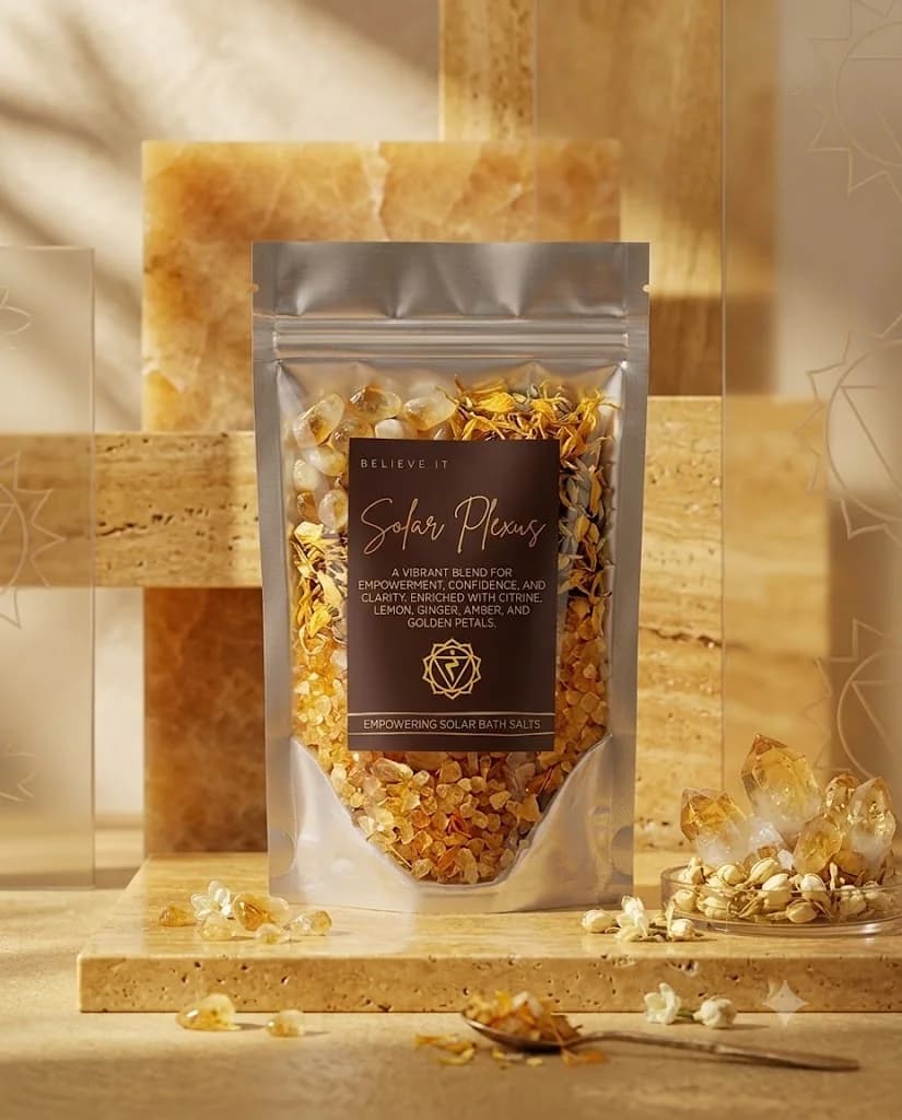 Solar plexus Bath salt product photograph
